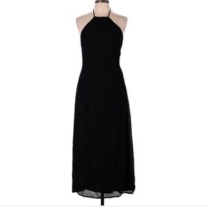 Camila Coelho Black Sleeveless Halter Maxi Dress Large